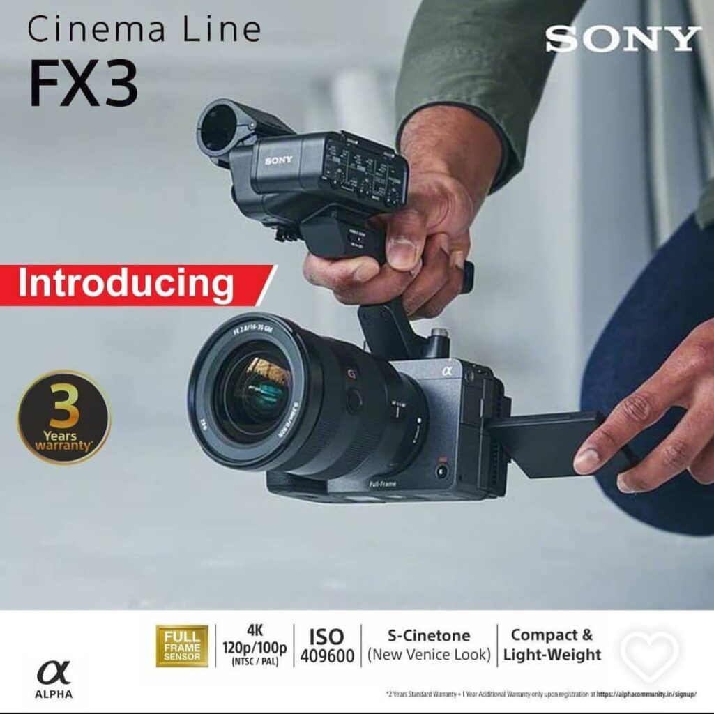 Sony FX3 Cinema Line Camera 2025: