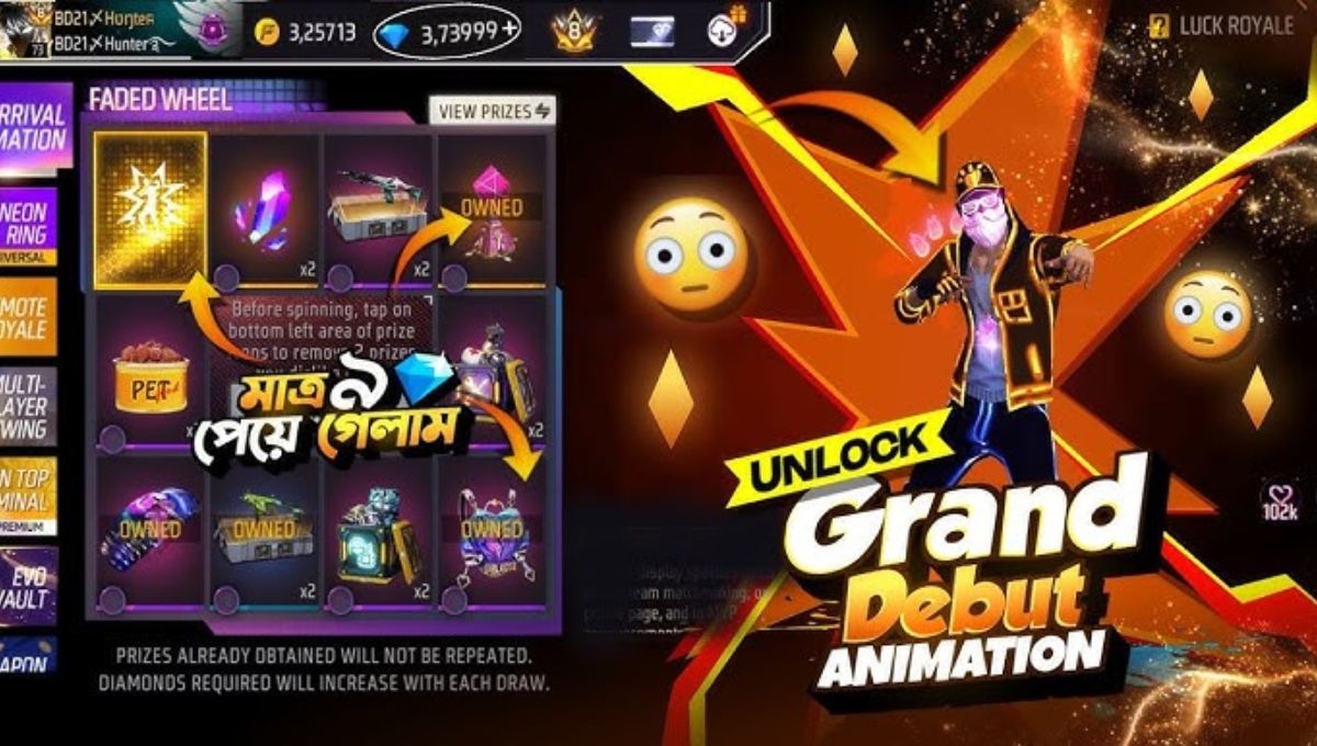Grand Debut Arrival Animation