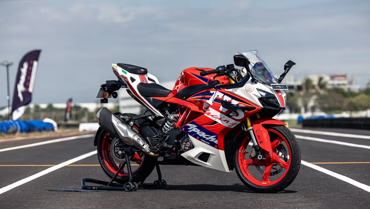 TVS Apache RR 310 : 2.72 लाख में दमदार स्पोर्ट्स बाइक, जानिए पावरफुल फीचर्स