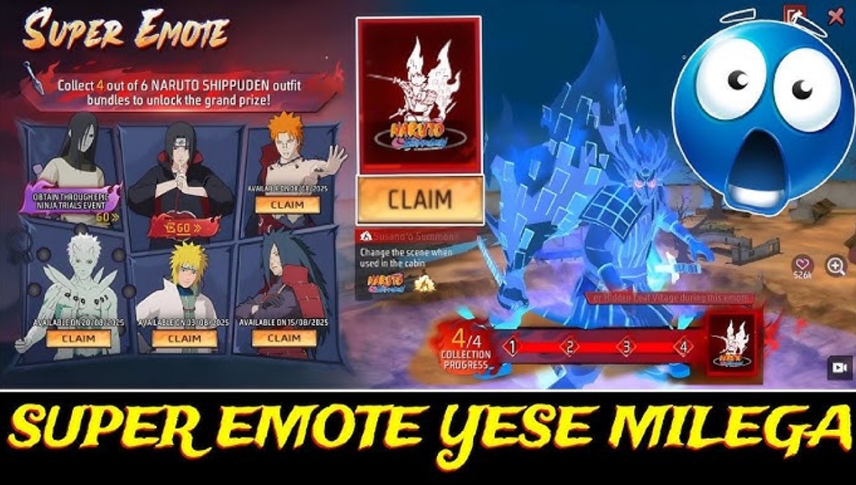 Free Fire x Naruto Super Emote