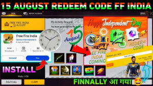 आज ही फ्री पाएं 100 डायमंड्स और लेजेंडरी स्किन्स! | Free Fire Redeem Code 15 August 2025 पूरी लिस्ट