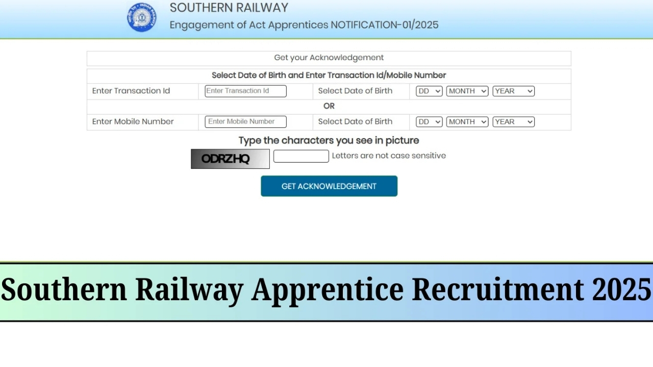 3518 Railway Apprentice Recruitment 2025