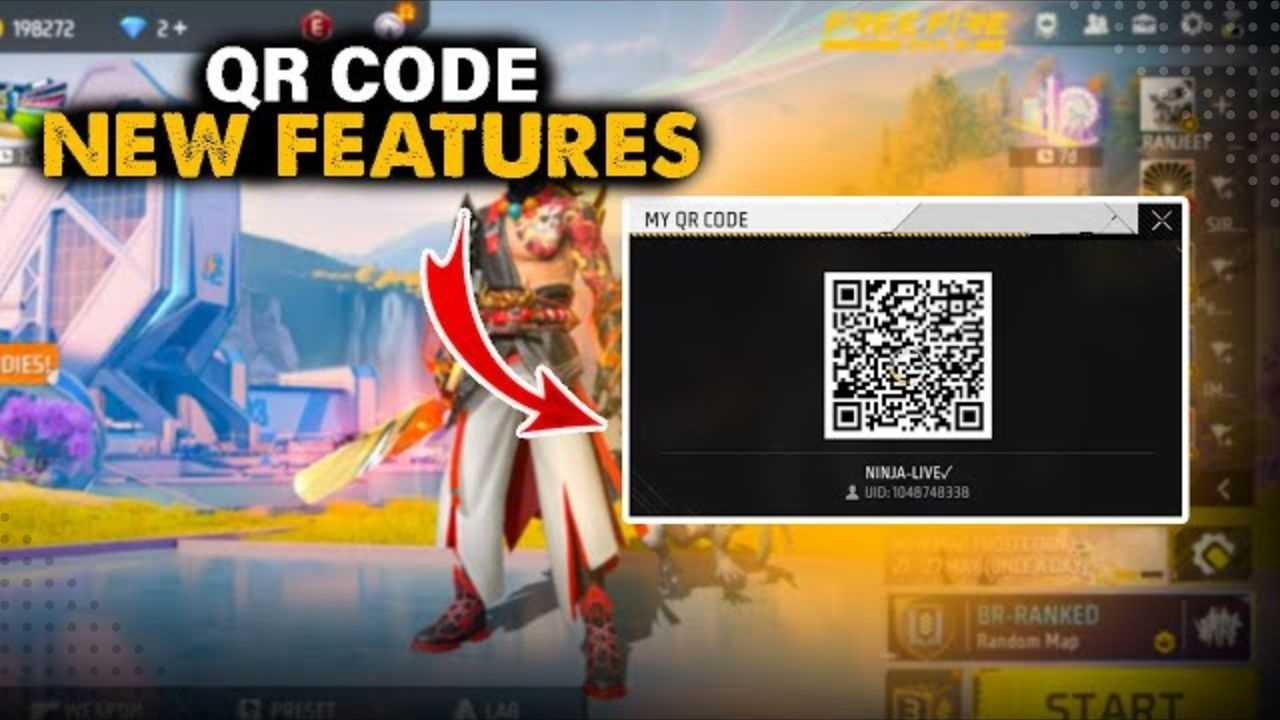 Free Fire MP40 QR Code