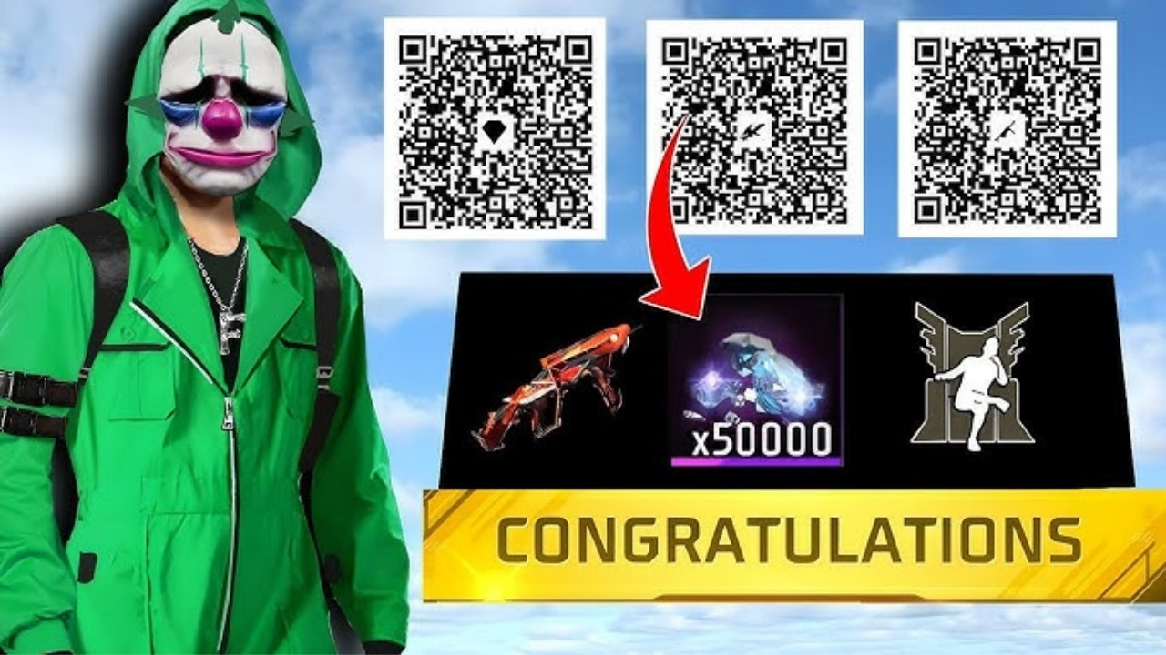 Free Fire MP40 QR Code