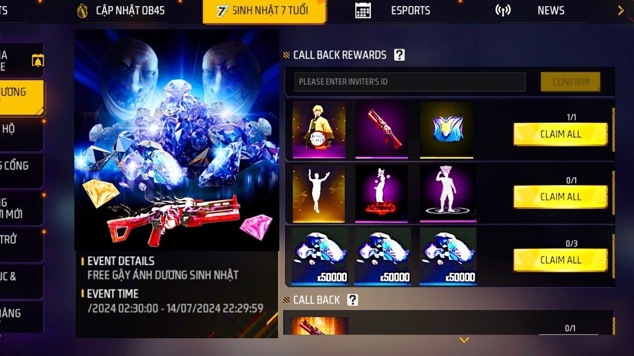 Free Fire OB46 Diamond Blast