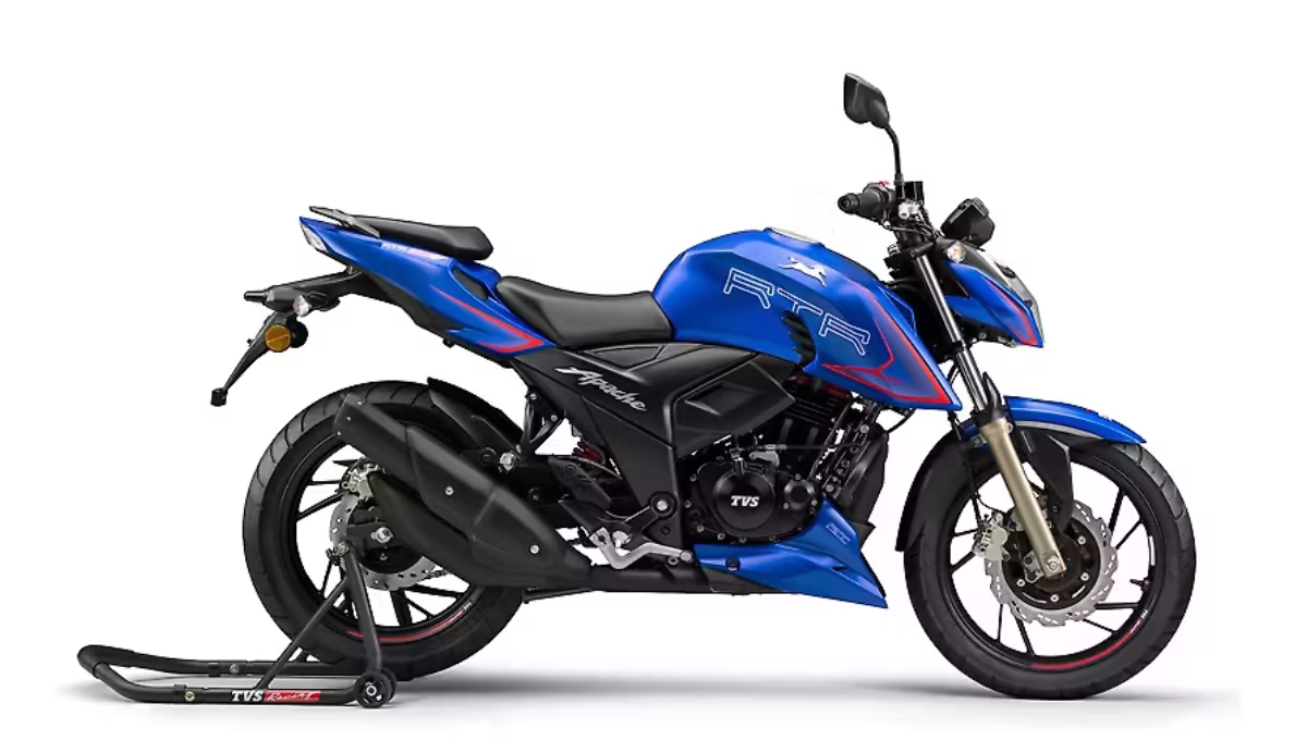 TVS Apache RTR 200 4V: LED लाइट्स, SmartXonnect और पावरफुल इंजन, कीमत 1.46 लाख