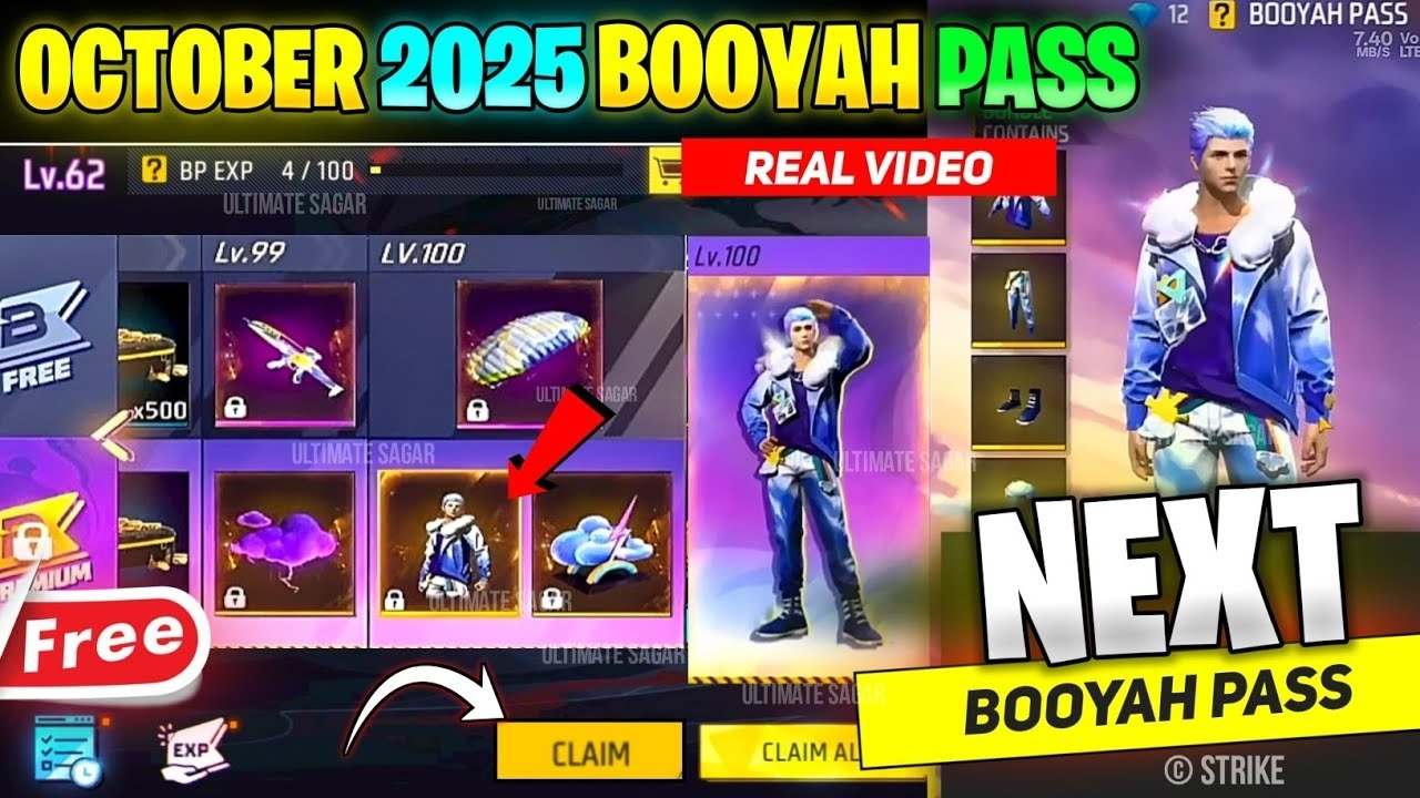 Free Fire October Booyah Pass 2025