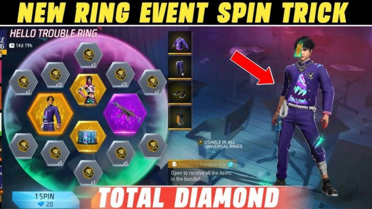 Free Fire Hello Trouble Ring Event